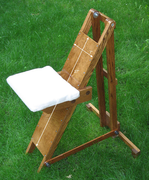 Chair with flat rail