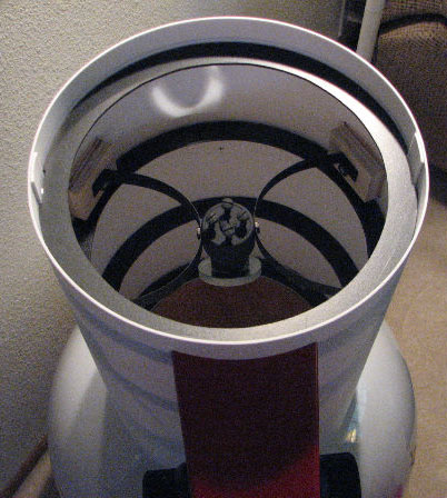 Top end with curved spider