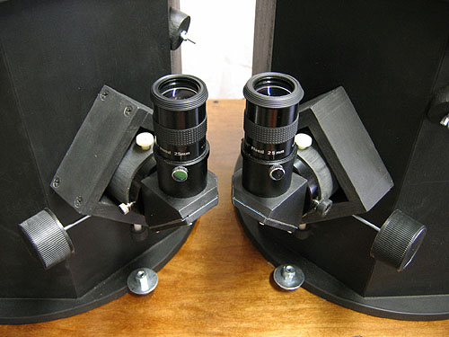 Focusers on binocular scope