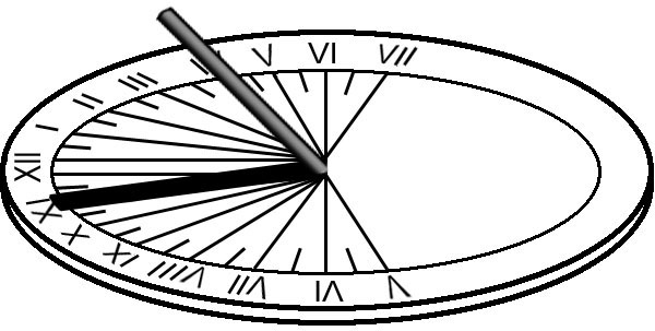 Garden-style sundial